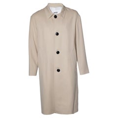 Ami, beige overcoat with 2 slip pockets