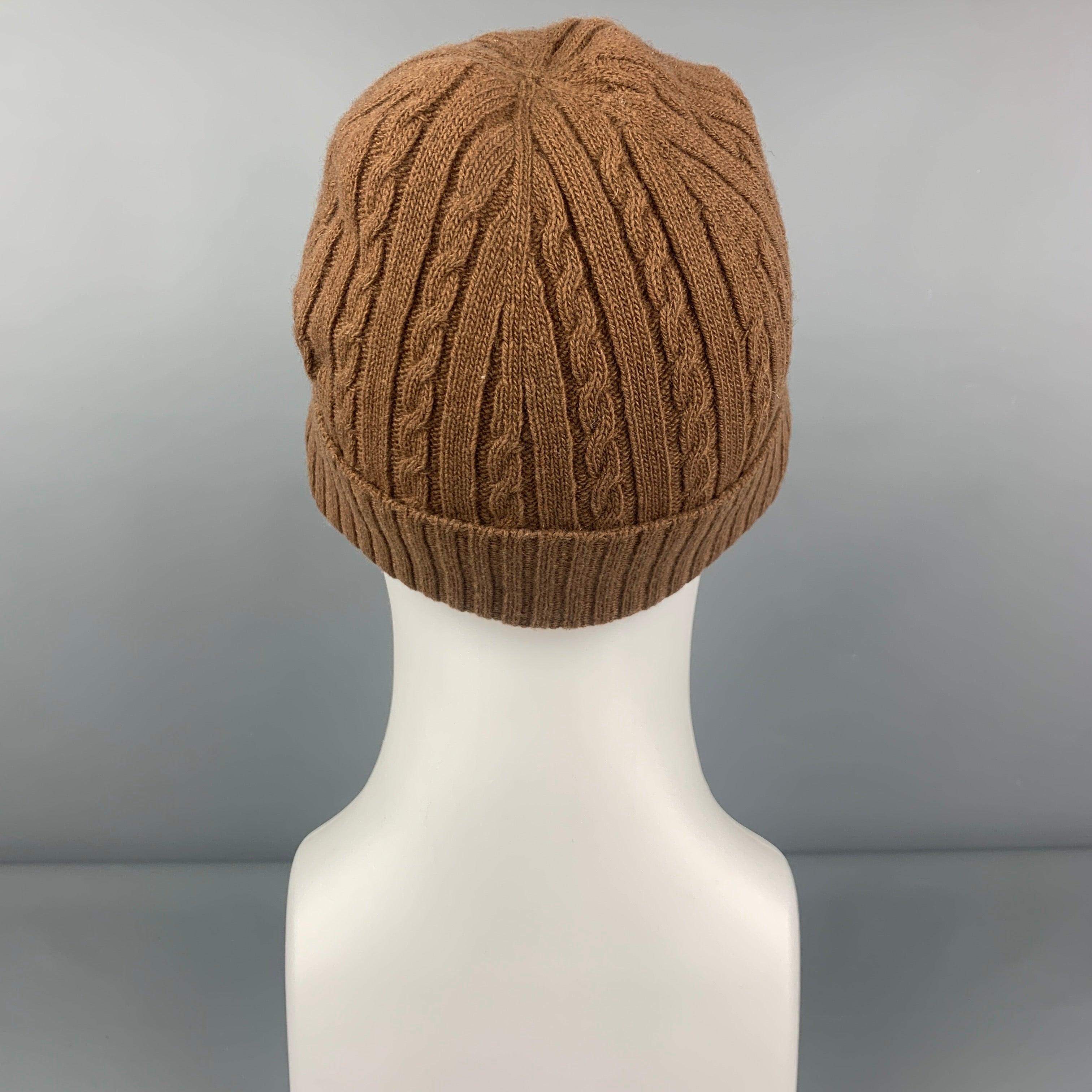 Women's AMI by ALEXANDRE MATTIUSSI Brown Knitted Wool Hats