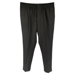 AMI par ALEXANDRE MATTIUSSI - Pantalon en laine noir, taille 32