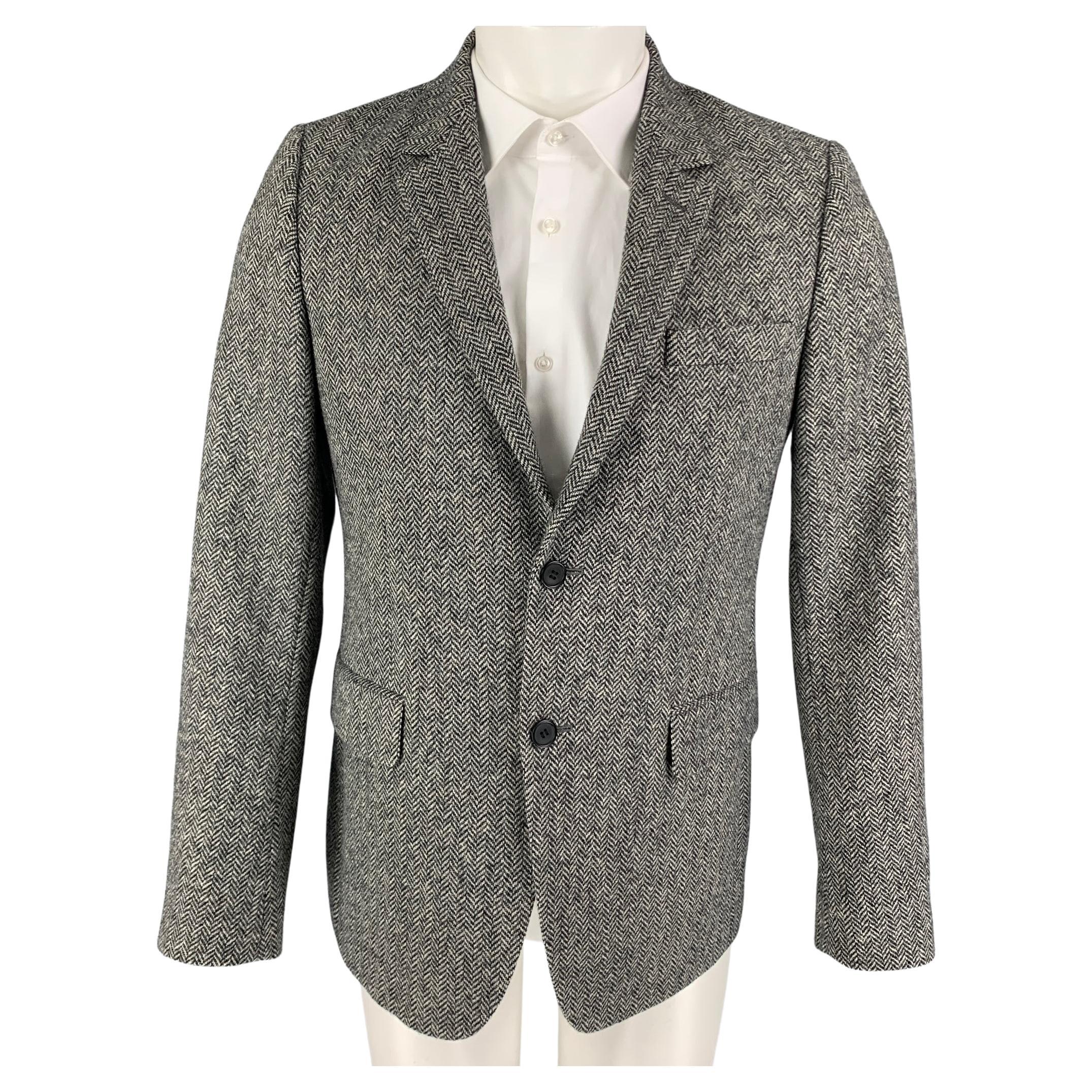 Ami shop herringbone coat