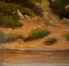 "La Source" by Ami E. Privat - Oil on Board - 28x37 cm