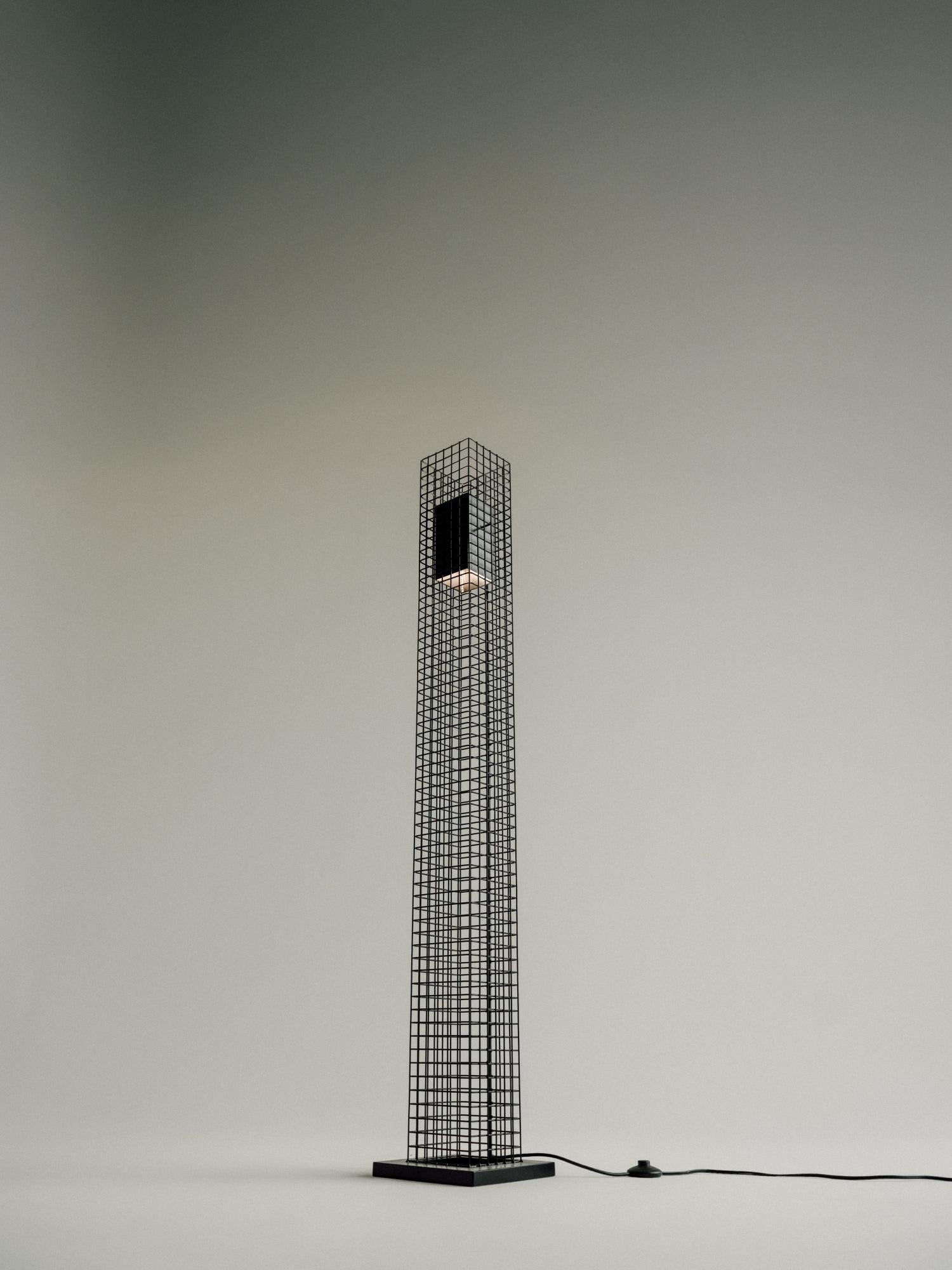 Experimenting with steel mesh as a design material, we often find the studio filled with random shapes crowding out a tabletop like a little city skyline of uniform grids. The mesh was intriguing in its most basic forms, so we started by creating