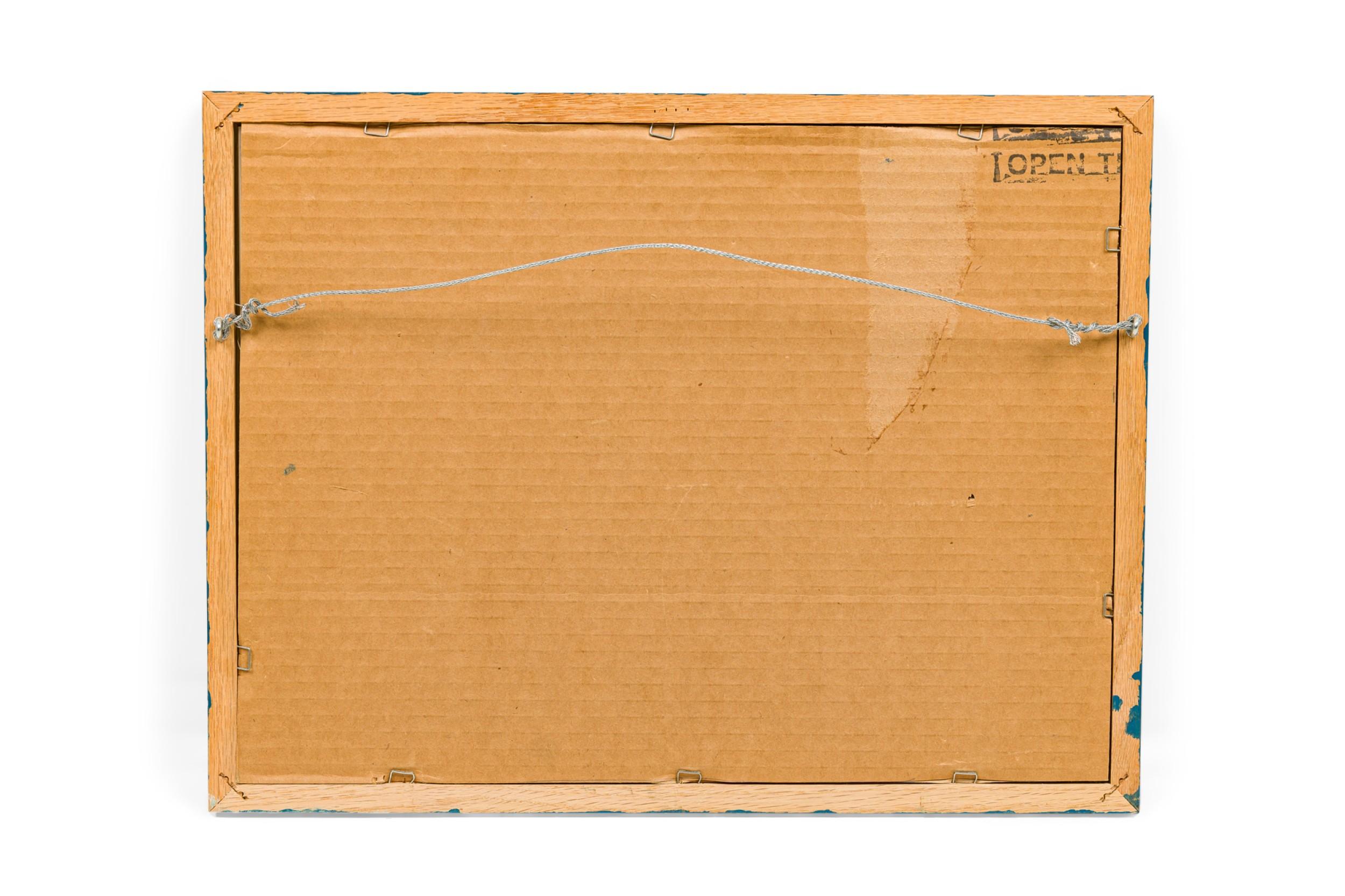 20ième siècle Ami Goldfarb Peinture de paysage marin du milieu du siècle intitulée 