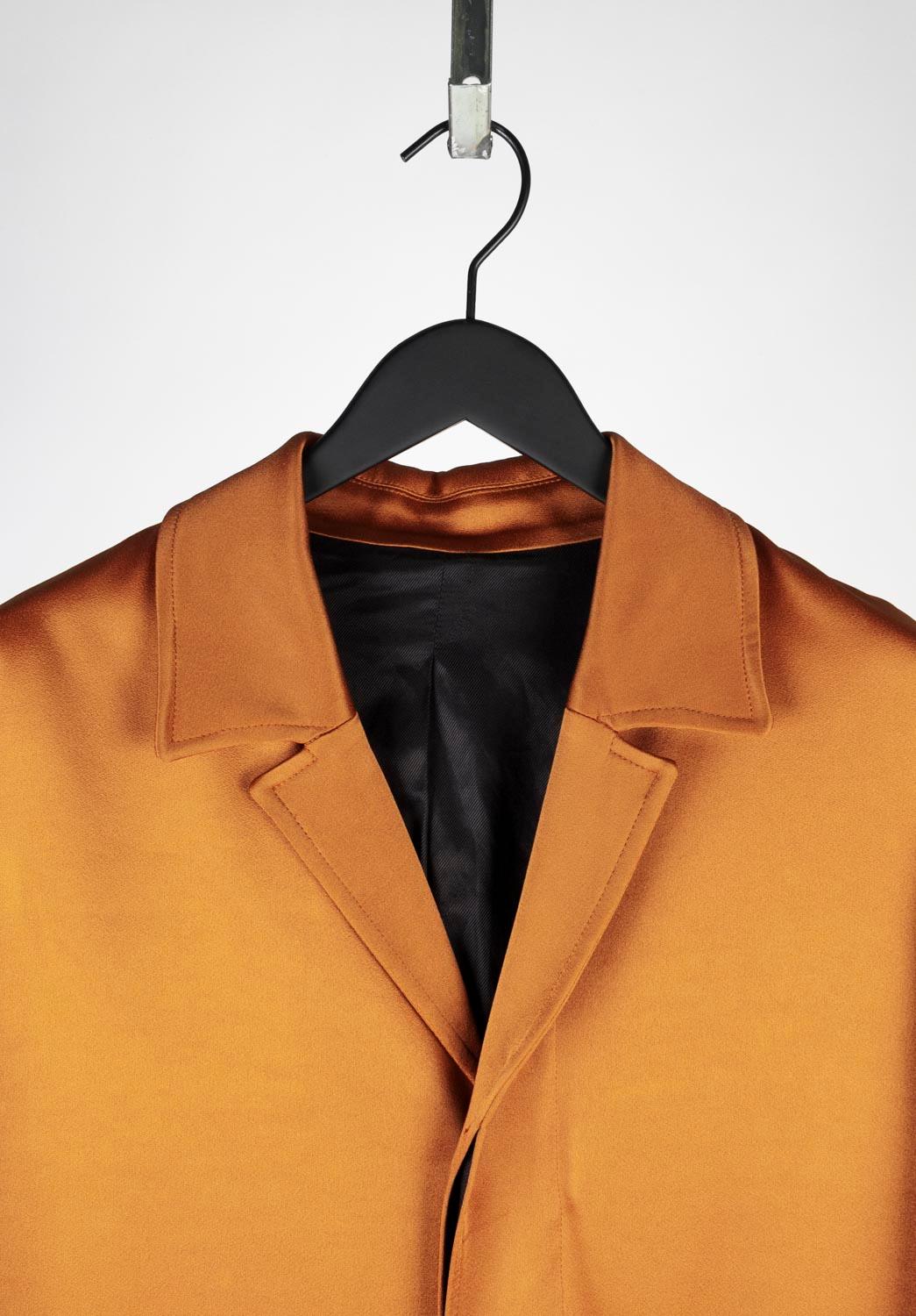 100% genuine Ami Overcoat, S616
Color: Pale orange - an actual color may a bit vary due to individual computer screen interpretation
Material: 71% acetate, 29% viscose
Tag size: 46ITA, Medium fit.
This coat is great quality item. Rate 8.5 of 10,