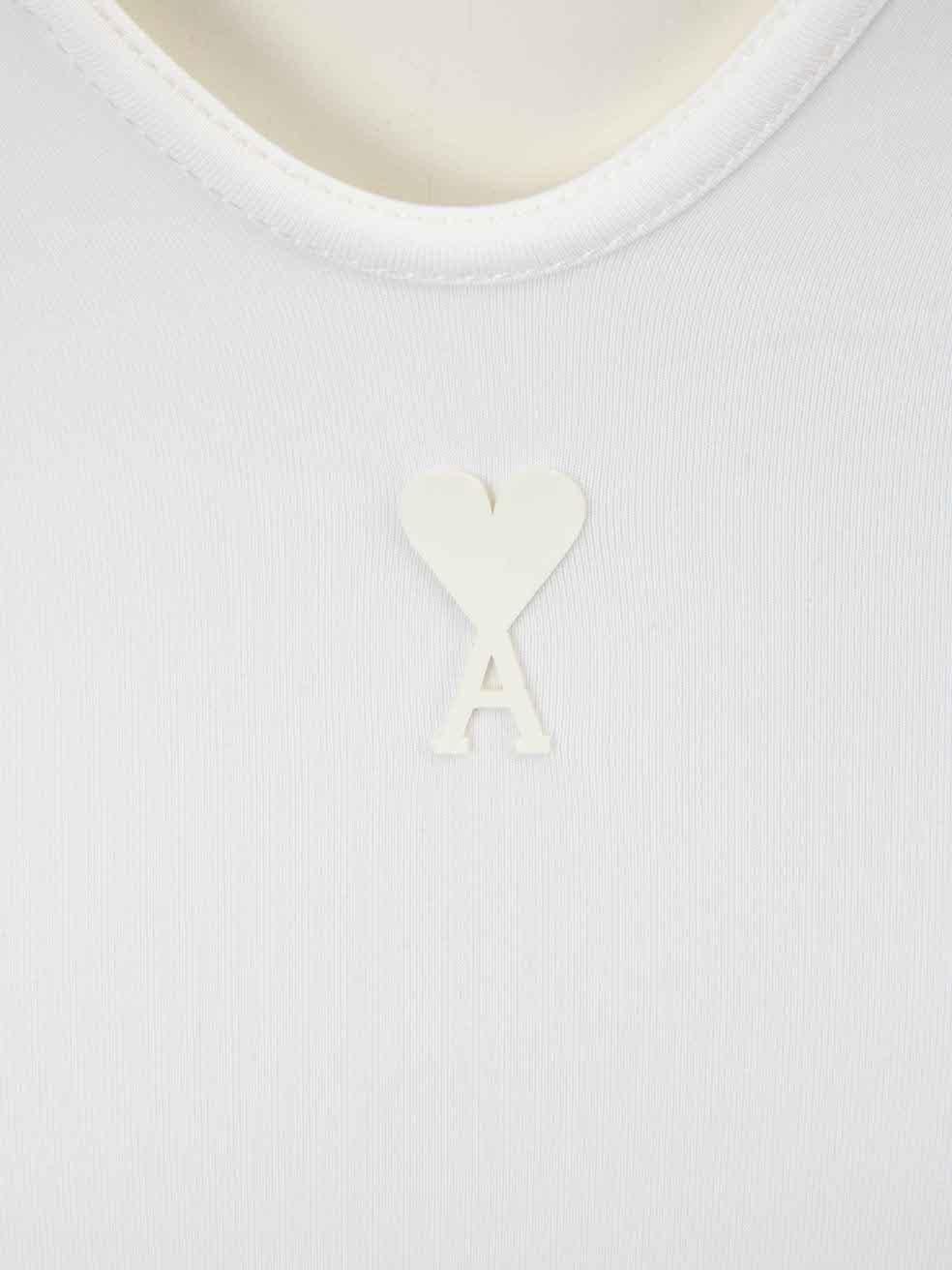 Traje de baño AMI SS22 Blanco De Coeur Logo Talla XS en Nuevo estado para la venta en London, GB