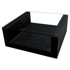 Amia Black Slate Coffee Table Natural Stone Contemporary Design in Stock Meddel