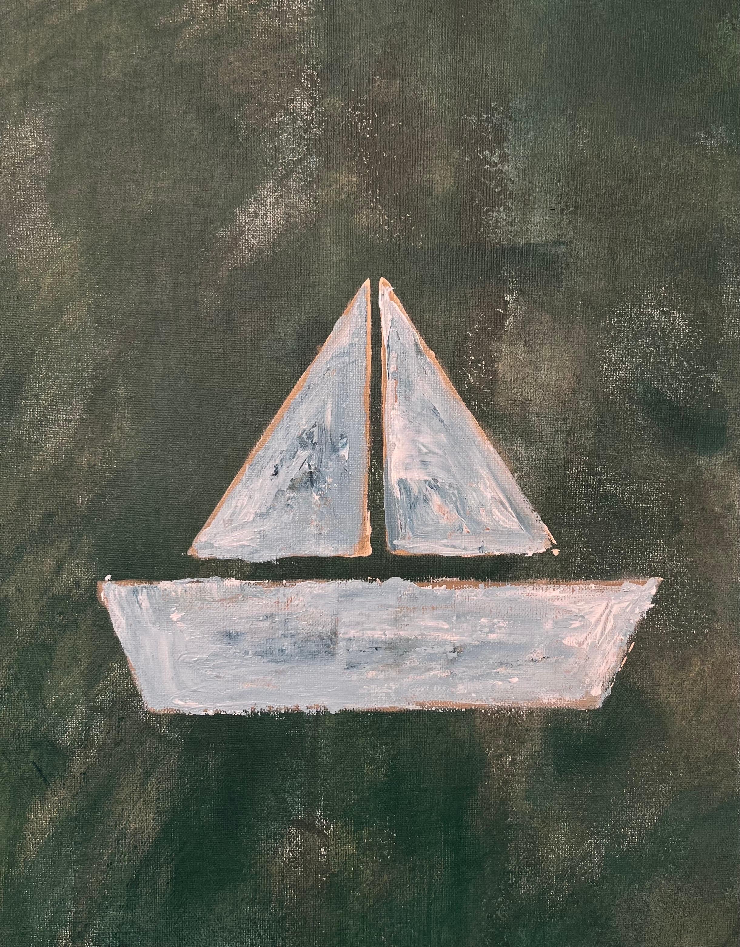 Dieses Gemälde wurde für die Ausstellung Utopia of TOLINA gemalt, in der Gemälde und Zeichnungen zu sehen sind, die von der Fantasie des fünfjährigen Sohnes des Künstlers inspiriert wurden, der eine sich ständig verändernde Stadt schuf - ein