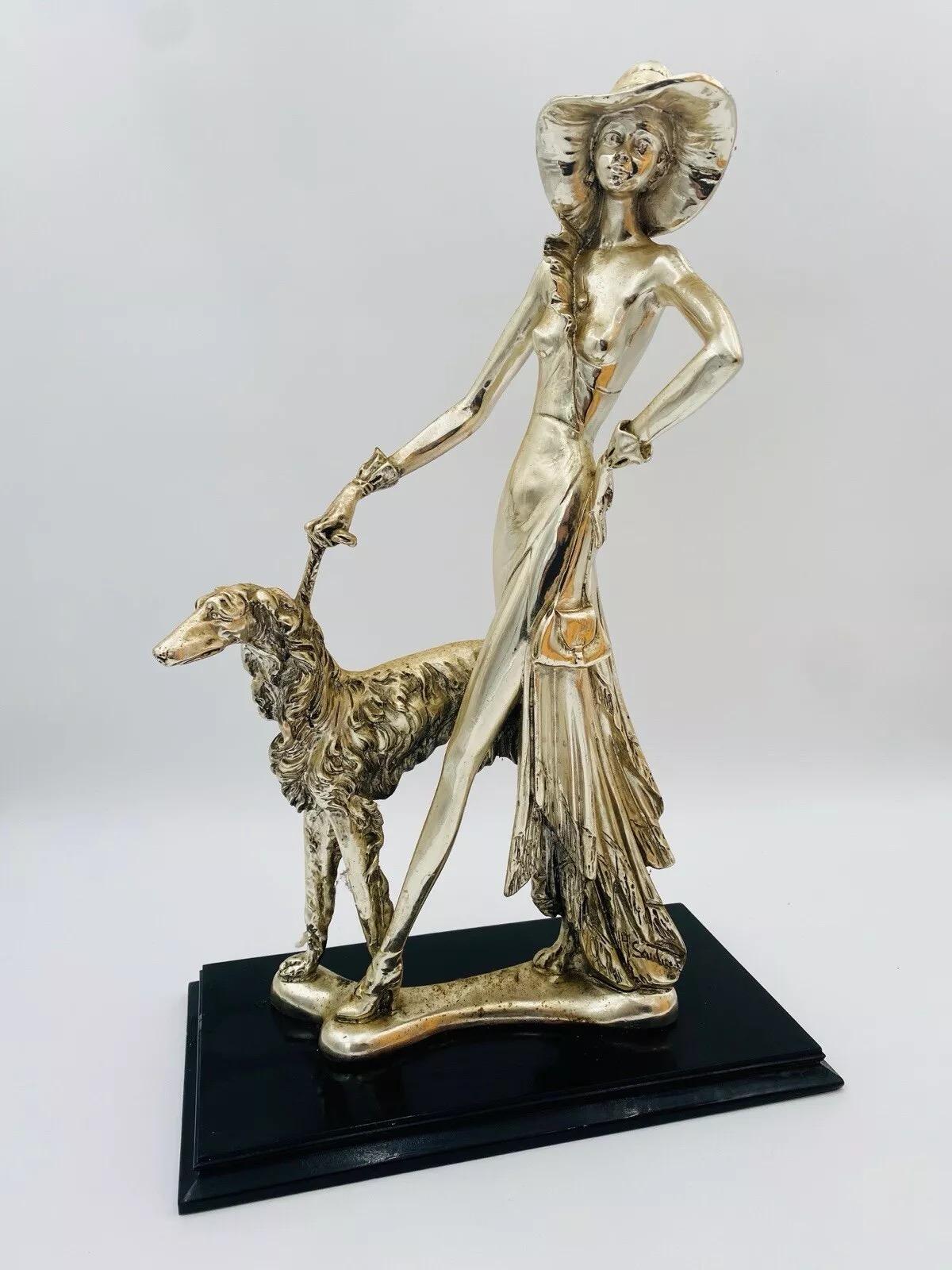 Amilcare Santini Scultura In Resina Argentata Art Dèco.



scultura Art Decò Amilcare Santini in resina dipinta in argento 925 .

In ottime condizioni conservative, non vi è alcun difetto estetico o strutturale da segnalare, solo lievi ed ovvi segni