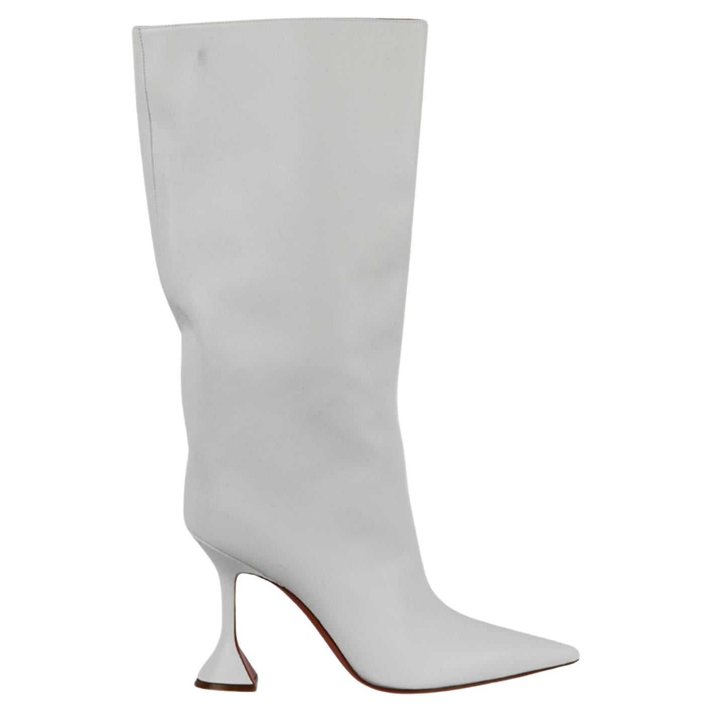 amina muaddi wedge boots