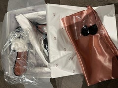 Amina Muaddi rosie mules black crystal satin 95