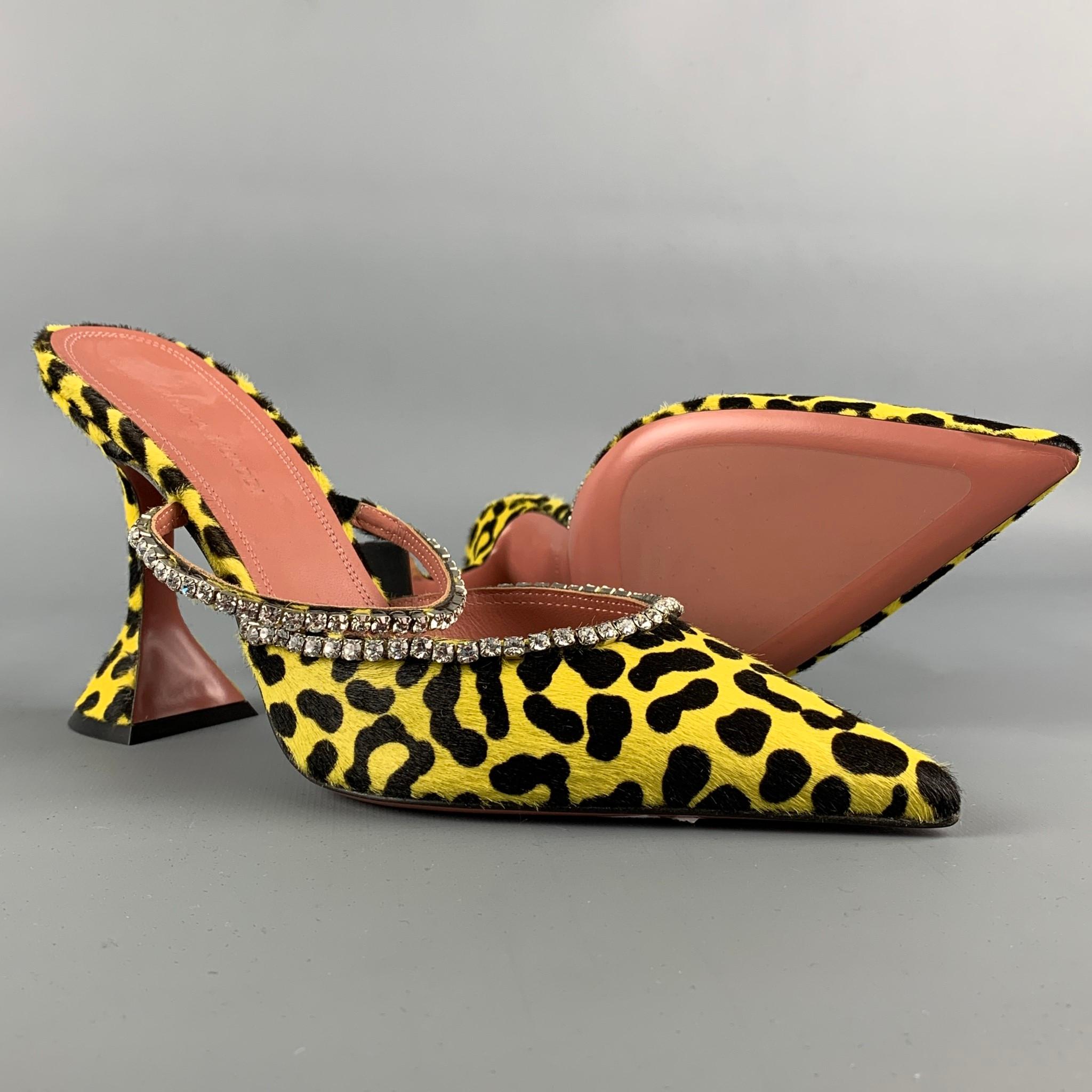 amina muaddi leopard heels
