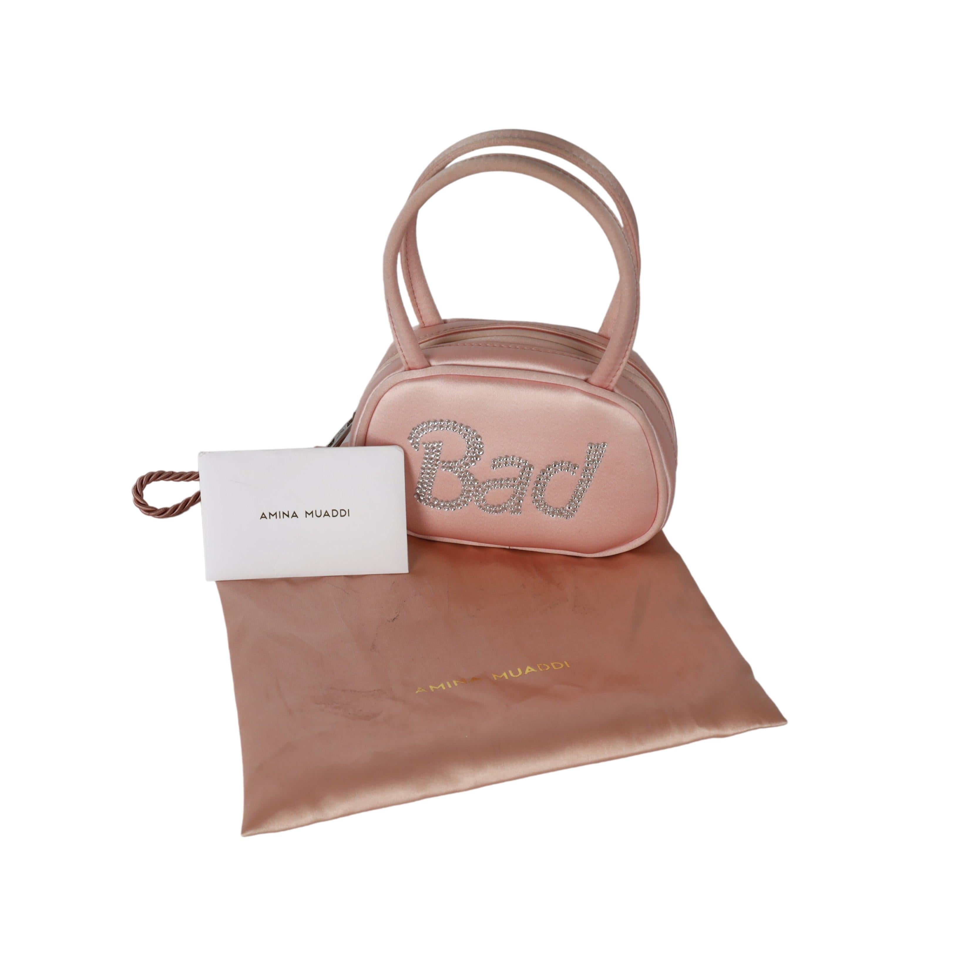 Amina Muaddi SuperAmini Bad Satin Handbag '20s at 1stDibs amina
