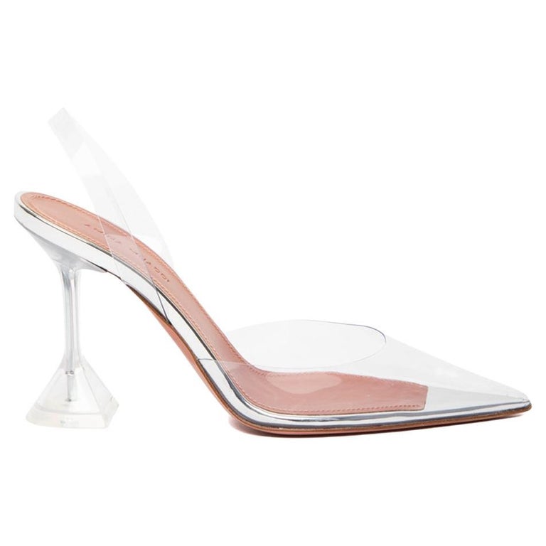 CL Collaclou Spike Clear Flat Embellished Pvc and Metallic Leather Gold