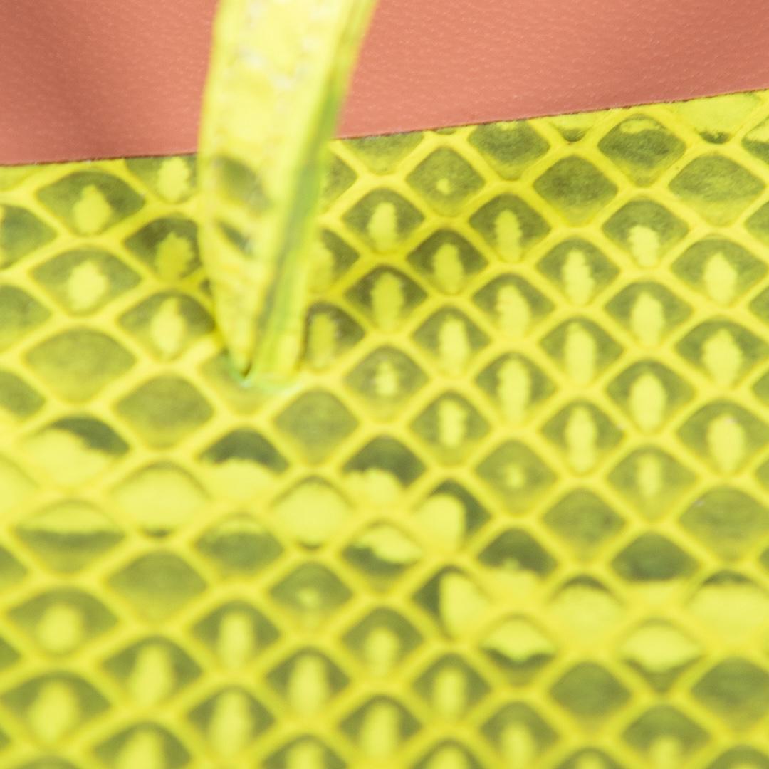 Amina Muaddi Yellow Leather Snake Zula 95 Sandals Size IT 38 For Sale 1