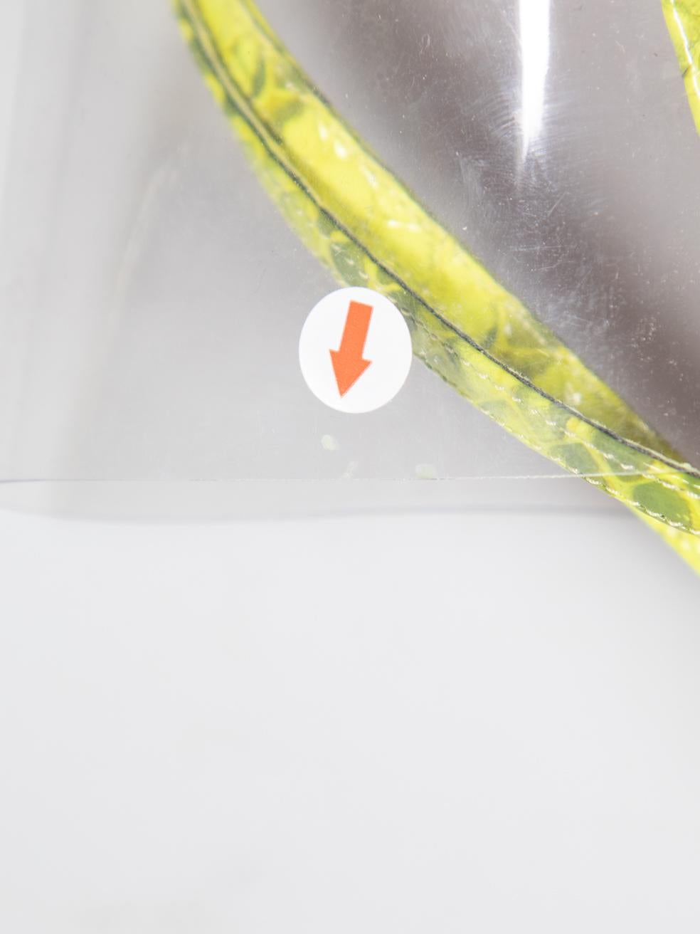 Amina Muaddi Sandales Zula 95 en cuir jaune serpent taille IT 38 en vente 3