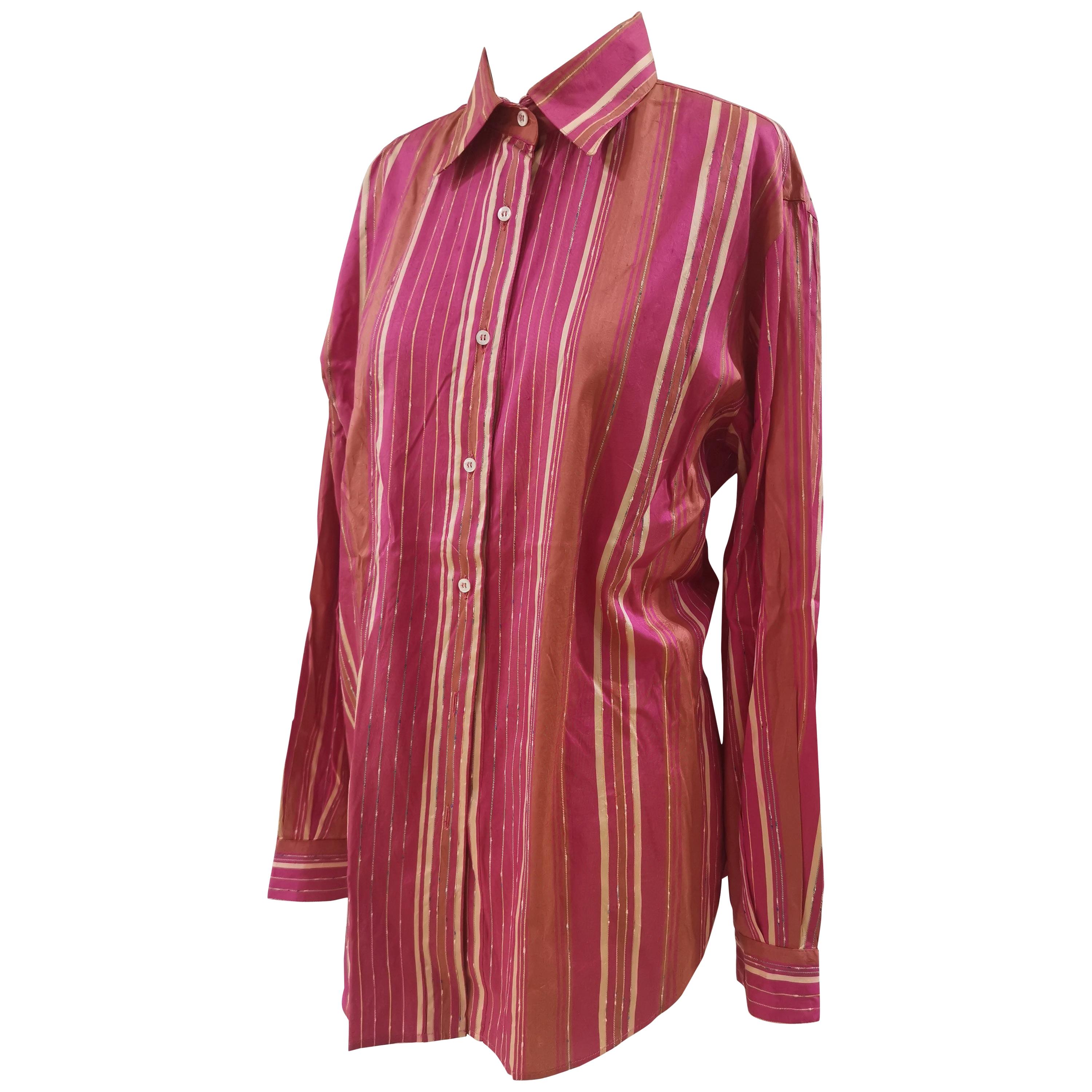 Amina Rubinacci fucsia shirt For Sale