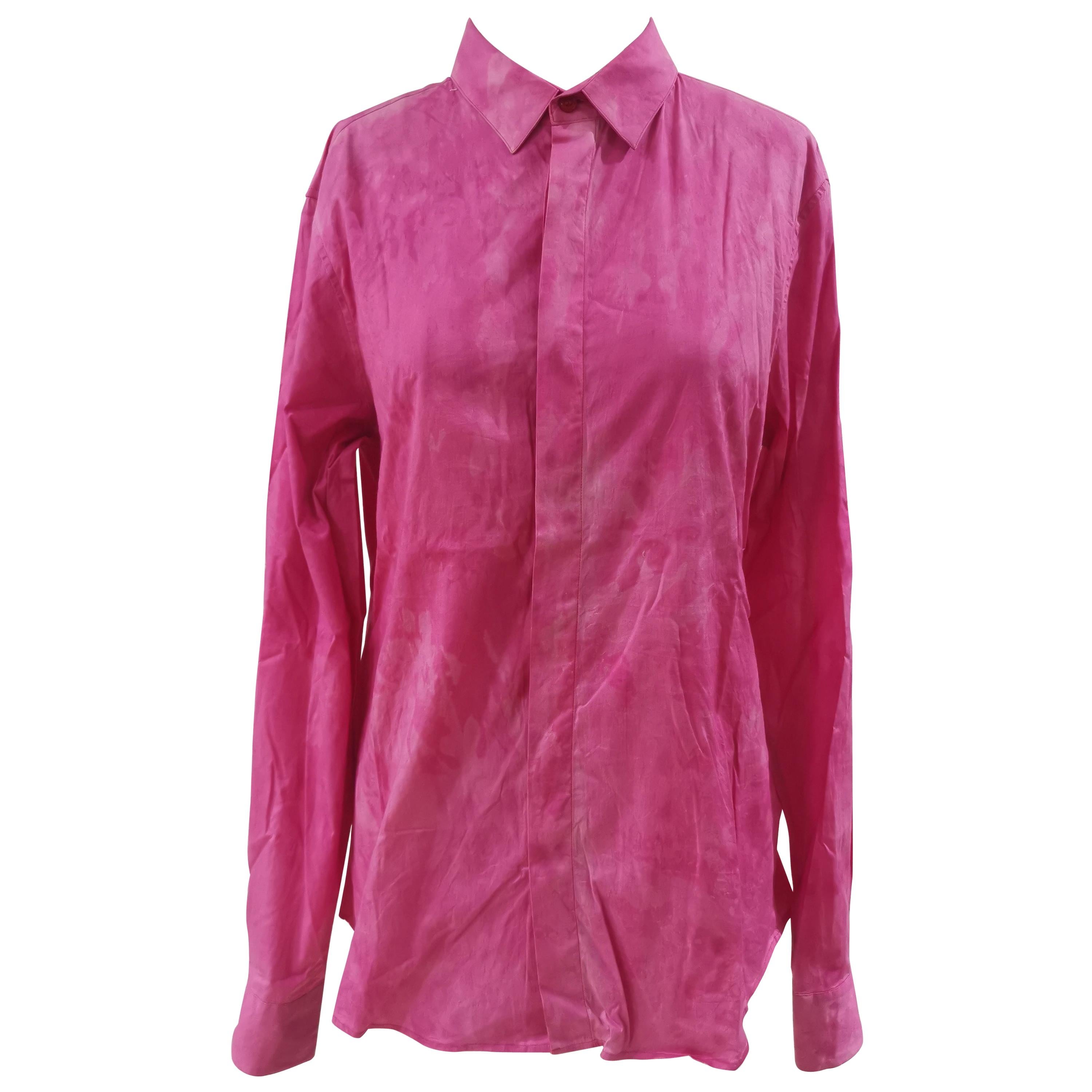Amina Rubinacci pink  shirt For Sale