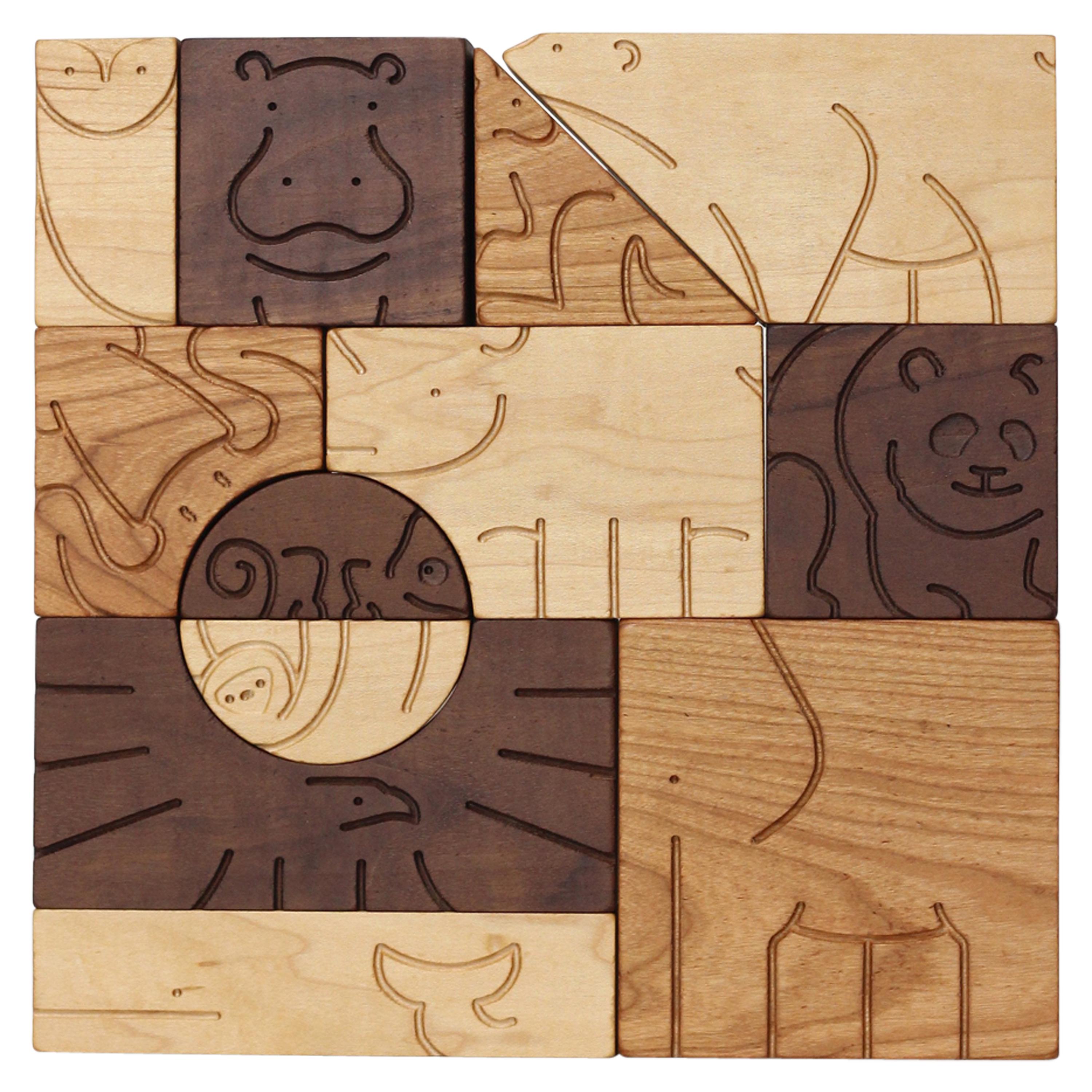 "Aminal" Blocks Wooden Children's Blocks in Animal Shapes by Studio DUNN
