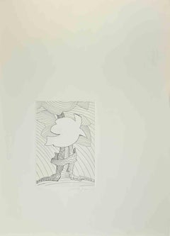 Abstract Composition - Etching by Amintore Fanfani - 1972