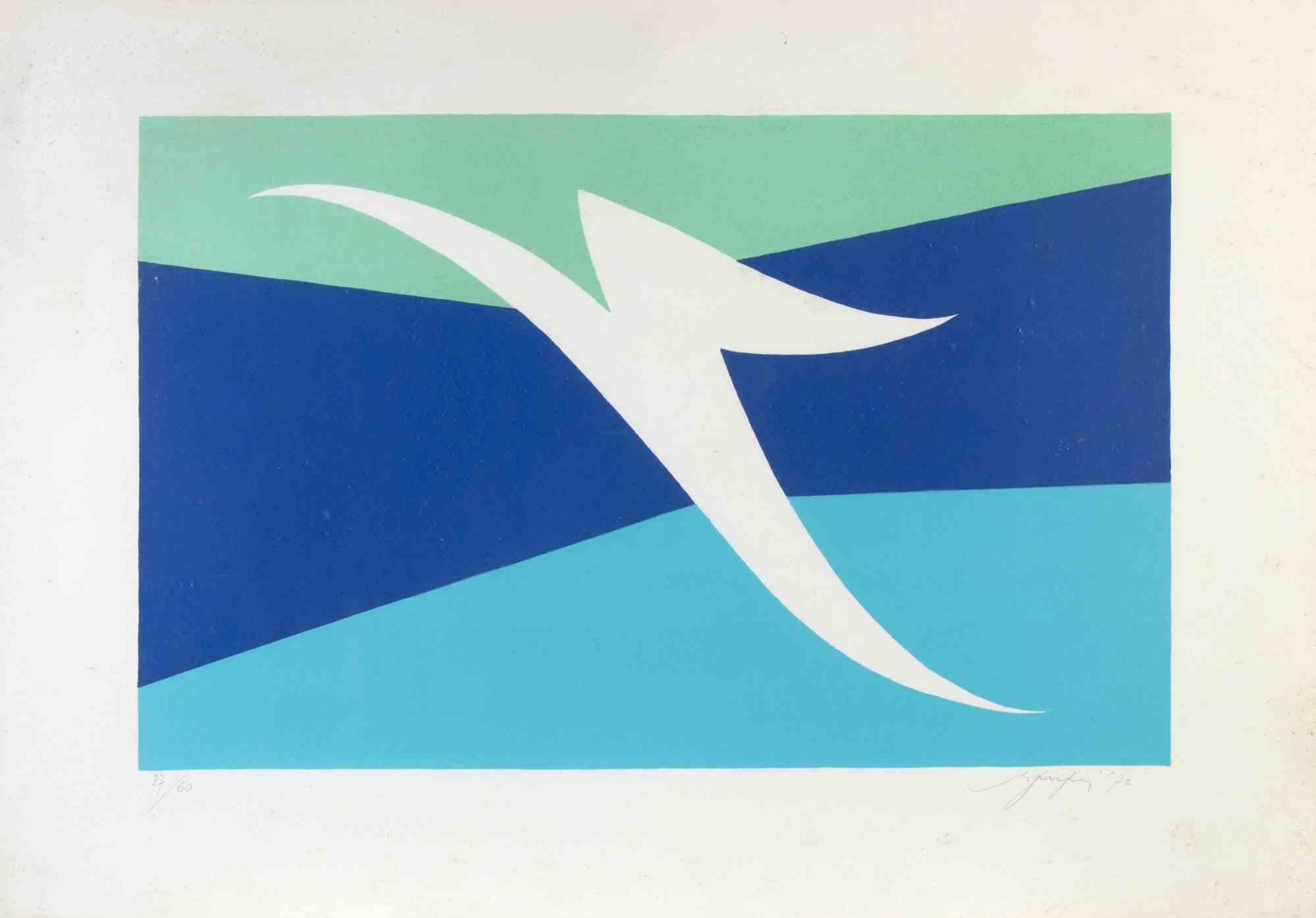 The swallow is a contemporary artwork realized by Amintore Fanfani in 1972.

Mixed colored lithograph

Hand signed and dated on the lower margin.

Edition of 37/60