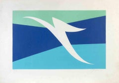 The Swallow - Lithograph by Amintore Fanfani - 1972