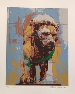 "Portrait of a Lion (Green Ribbon)"