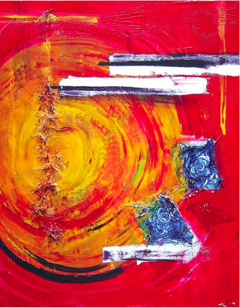 Amir Baradaran Abstract Painting - Lavish Contemptuousness 3