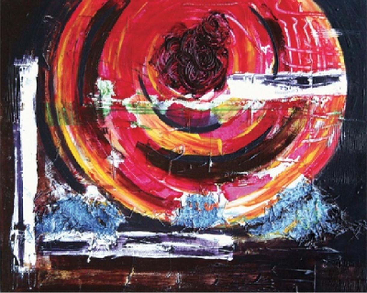 Abstract Painting Amir Baradaran -  Contemptuosité lavande n° 4 