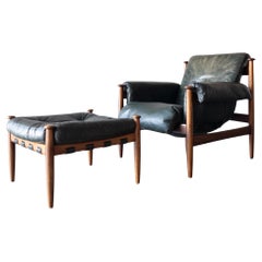 Silla de salón y otomana "Amiral" de Eric Merthen para Ire Möbler, 1960