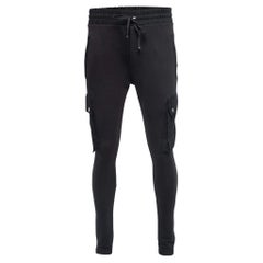 Amiri Pantalon de survêtement cargo en coton noir M