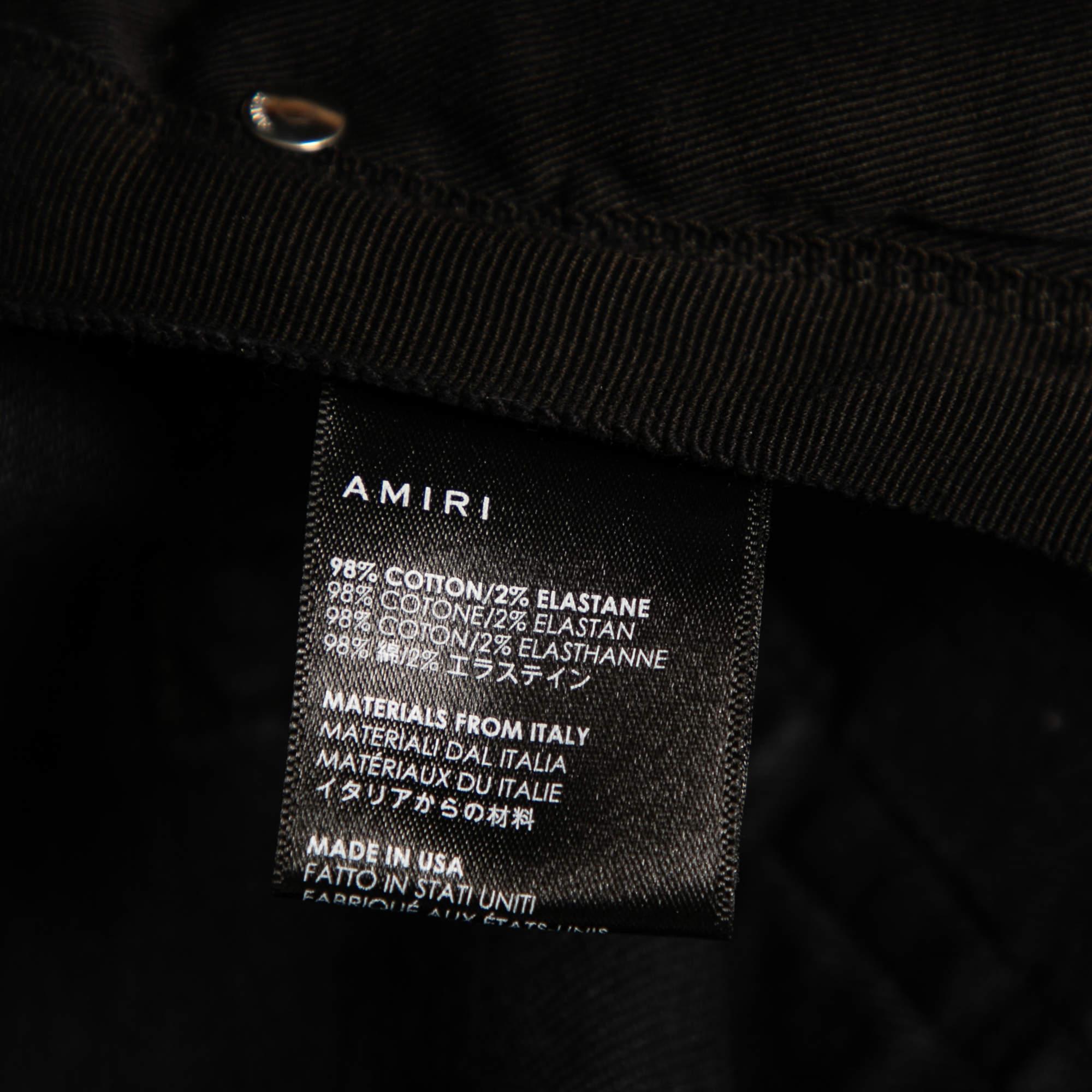 Amiri Black Distressed Denim Slim Fit Jeans M In Good Condition For Sale In Dubai, Al Qouz 2