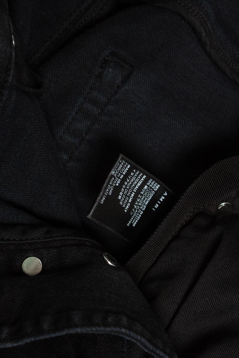 Amiri, black distressed jeans For Sale 1