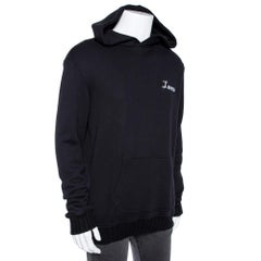 Amiri Black Lovers Embroidered Cotton Hooded Sweatshirt XL
