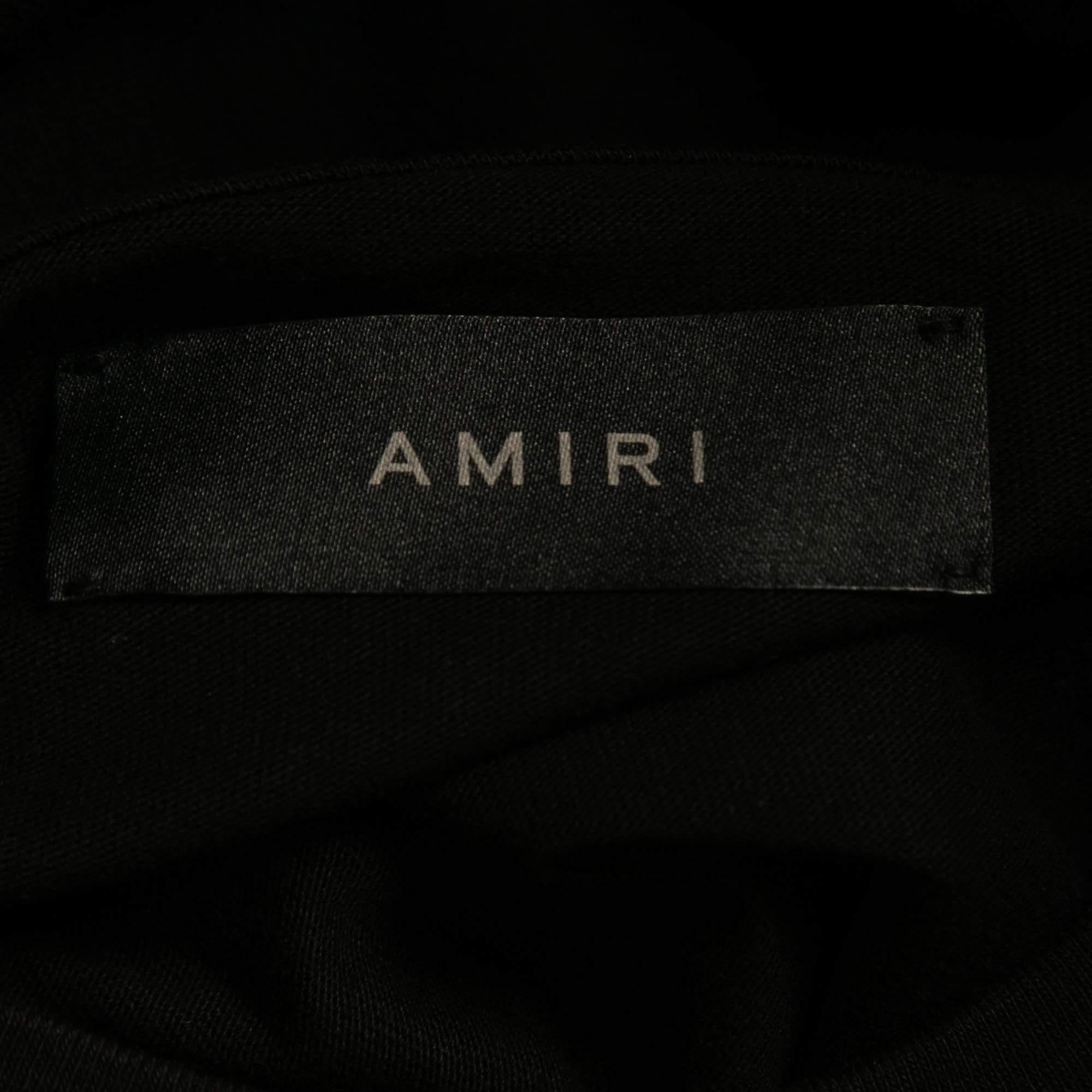 Amiri Schwarzes T-Shirt aus Baumwolle mit Ouija-Kartondruck L Herren im Angebot