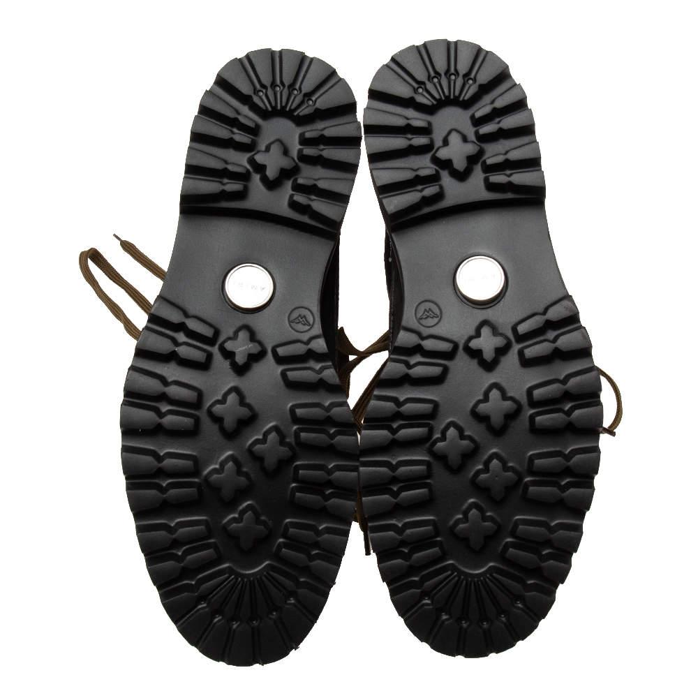 Amiri - Bottes de combat en daim noir à boucle bandana, taille 40 en vente 3