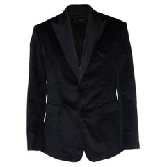 Amiri, Black velvet tuxedo jacket