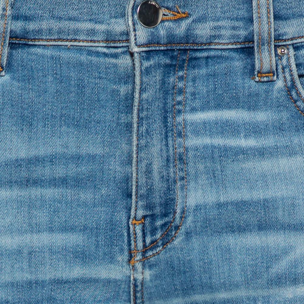 Amiri Blaue Denim-Jeans mit Kettendetail im Angebot 1