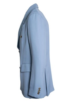 Amiri, giacca blazer blu a doppio petto