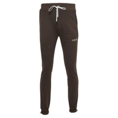 Pantalon de jogging en coton à logo Brown Amiri S