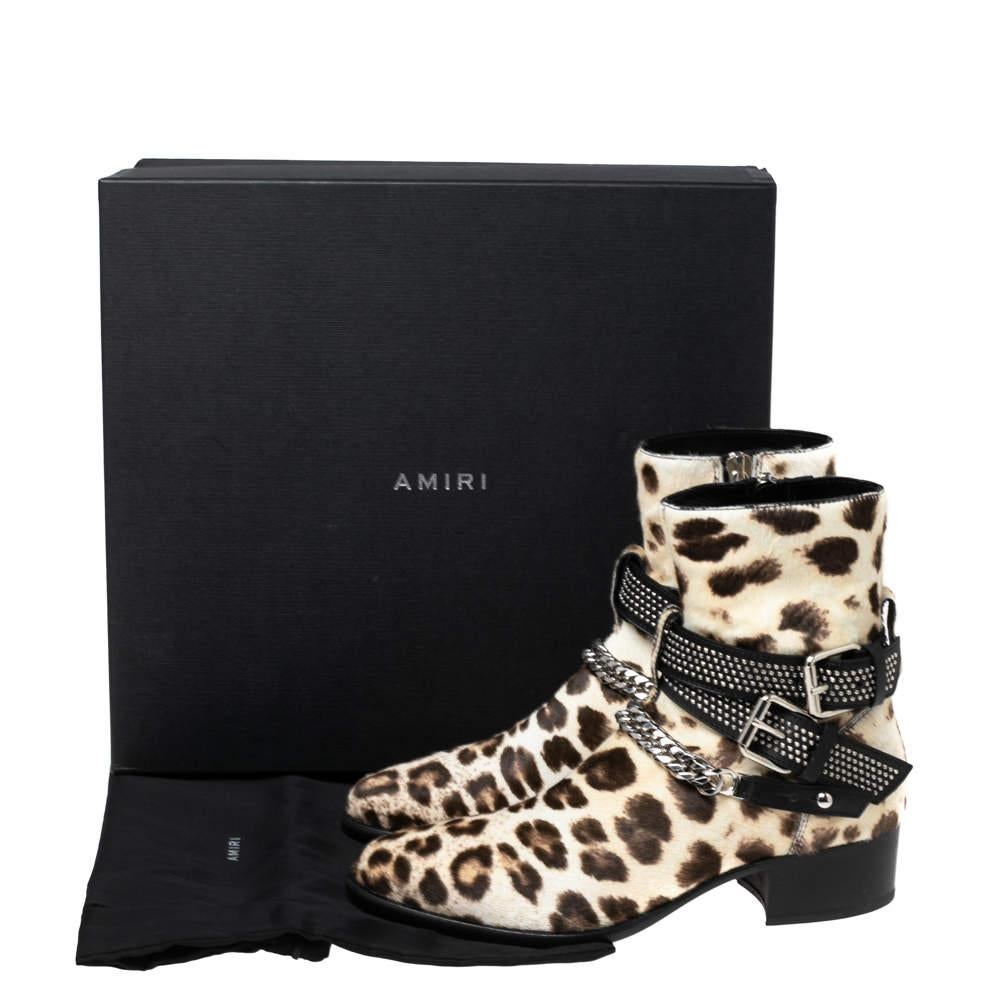 Amiri leopard cheap boots