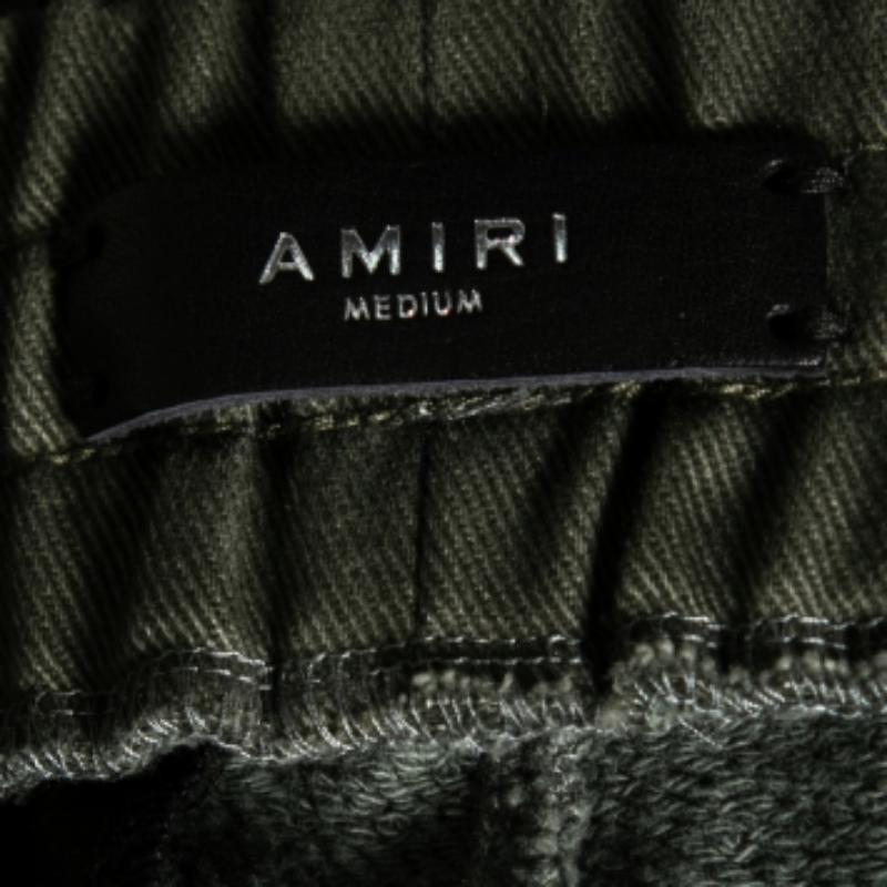 Pantalon de survêtement slim en coton Greene & Greene Greene à poches détaillées M. Excellent état - En vente à Dubai, Al Qouz 2