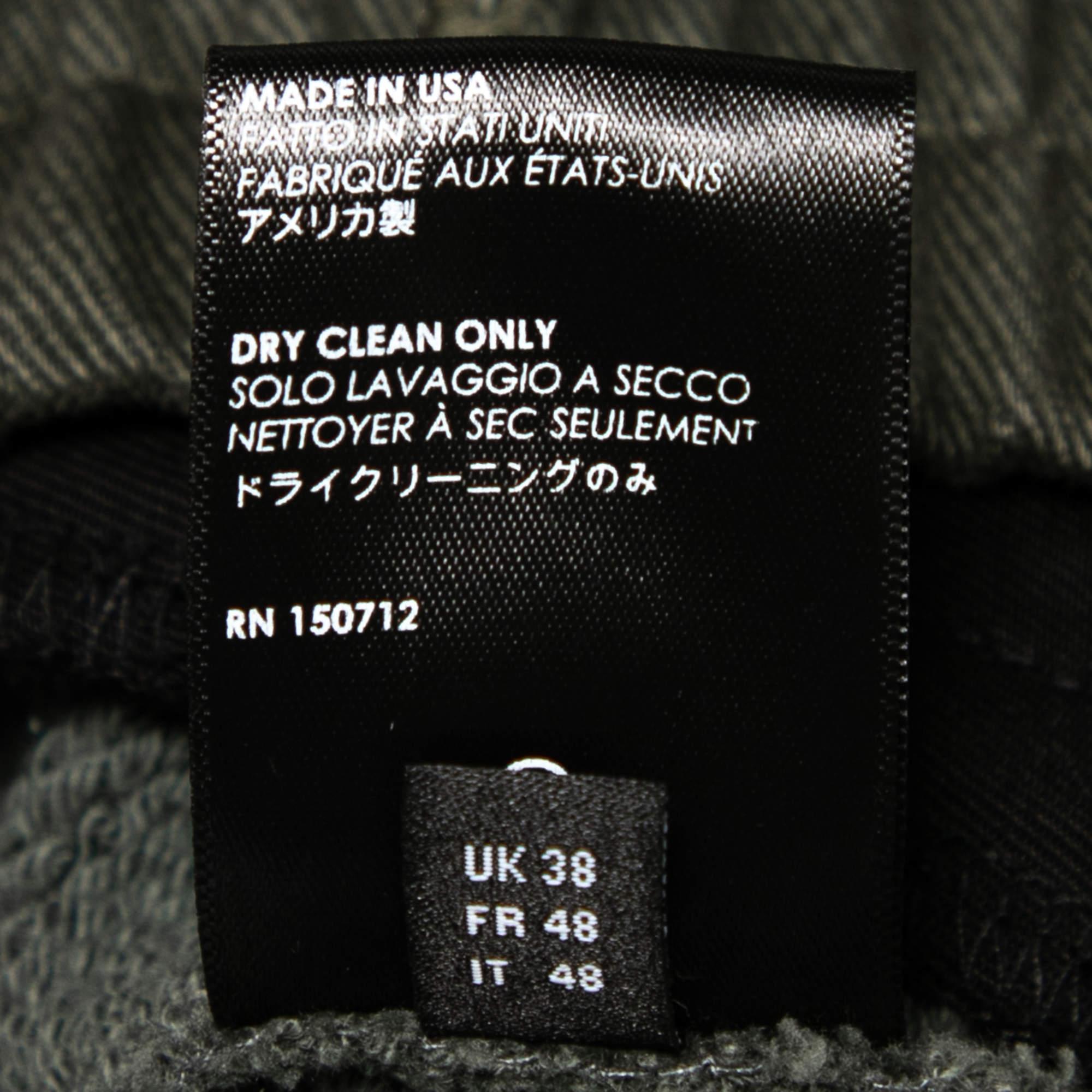 Amiri Green Cotton Knit Pocket Detailed Slim Fit Sweatpants M In Excellent Condition For Sale In Dubai, Al Qouz 2