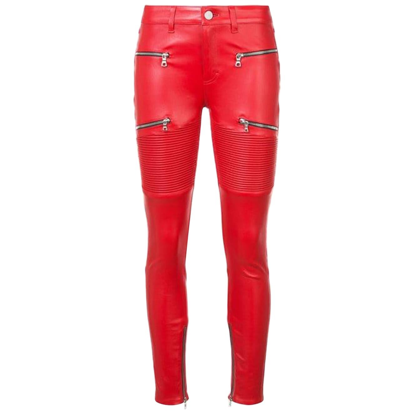 Amiri LX1 Leather Skinny Jeans 