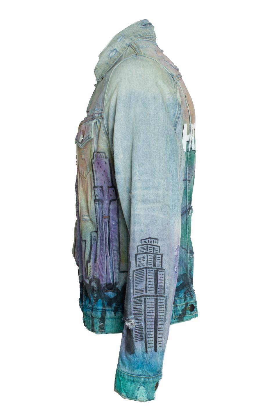 Amiri, Metropolitan Hollywood denim jacket en Excelente estado para la venta en AMSTERDAM, NL