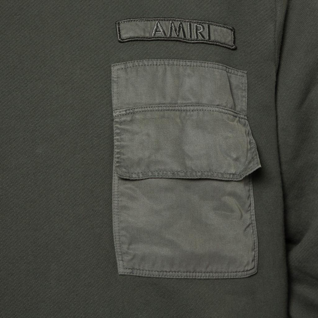 amiri military hoodie