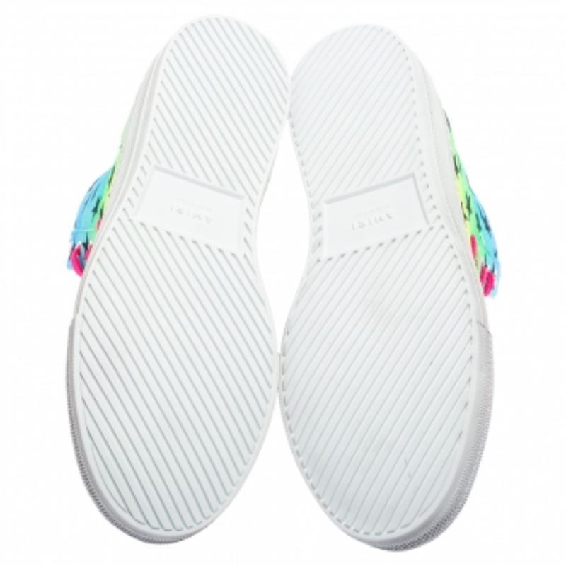 Amiri Multicolor Canvas High Top Sneakers Size 40 For Sale 3