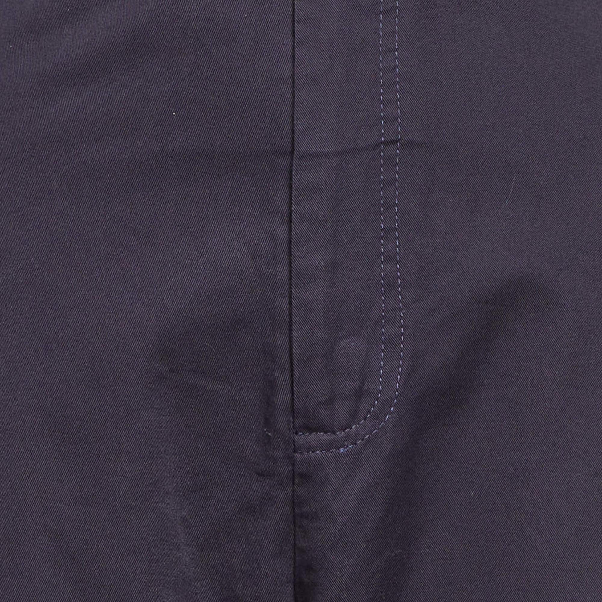 Amiri Navy Blue Cotton Blend Wide Leg Cargo Pants M In New Condition In Dubai, Al Qouz 2