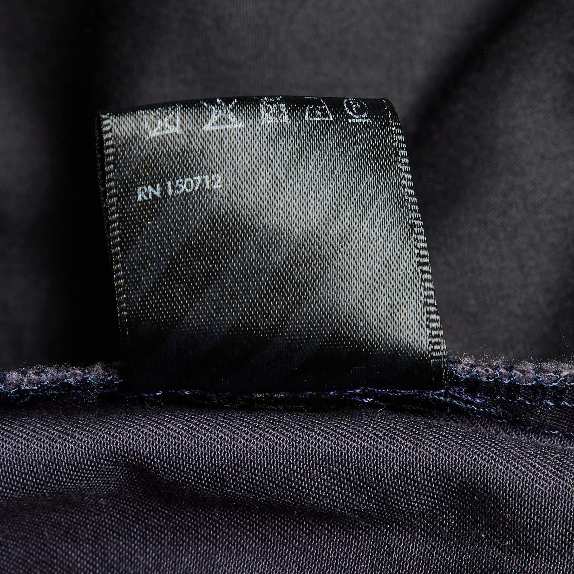 Amiri Navy Blue Cotton Blend Wide Leg Cargo Pants M 1