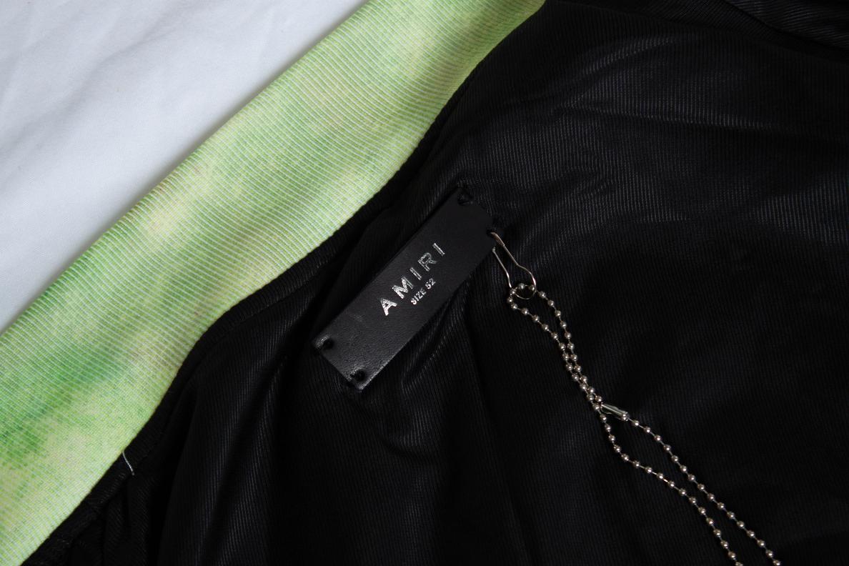 Amiri, Bomberjacke aus aquarellierter Seide im Angebot 3