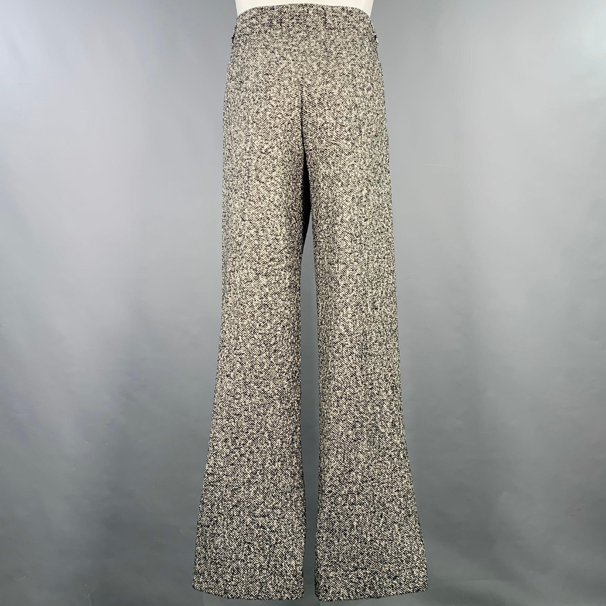 Men's AMIRI Size 40 Black White Tweed Wool Blend Double Breasted Suit